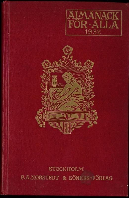 Almanack for alla : 1932 = Almanac for everyone : 1932 cover
