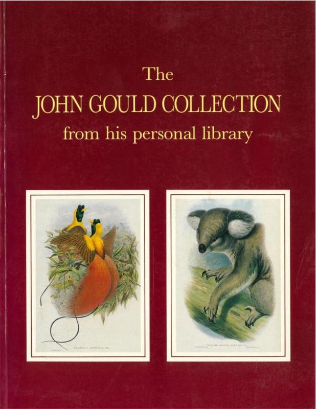 The John Gould collection from his personal library 1213 hand-coloured lithographs […] / [Ebes Douwma Antique Prints & Maps and Sotheby's Australia] cover