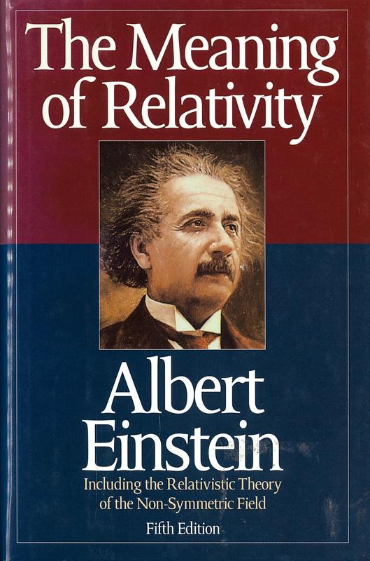 The meaning of relativity / Albert Einstein cover