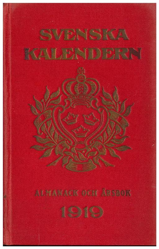 Svenska kalendern 1919 : en arsbok for alla cover