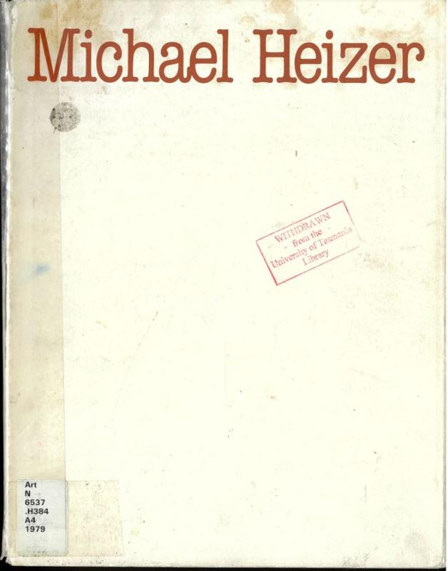 Michael Heizer cover