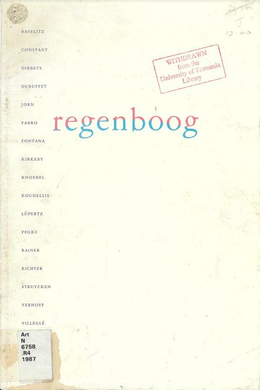 Regenboog / [edited by Piet de Jonge] cover