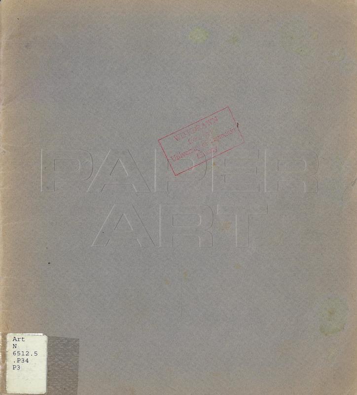 Paper art / catalogue by David S. Rubin ; curated by Neda Al-Hilali and David S. Rubin cover