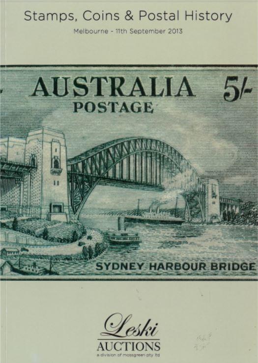 Stamps, coins and postal history : Wednesday 11th September 2013 / Leski Auctions cover