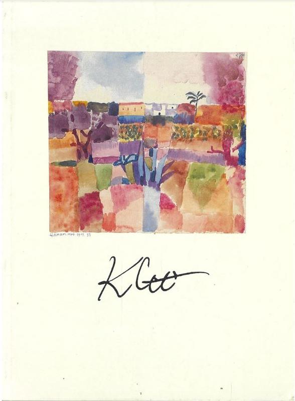 Paul Klee 1879-1940 / Artemis Group cover