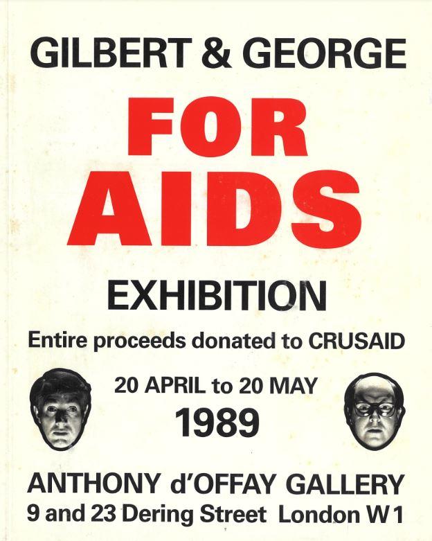 Gilbert & George : for AIDS exhibition cover