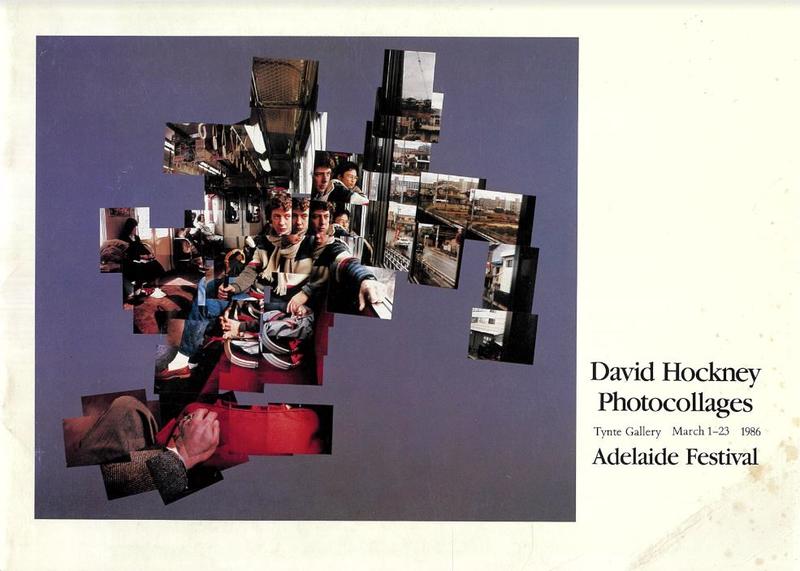 David Hockney photocollages : Tynte Gallery, March 1-23 1986 : Adelaide Festival cover