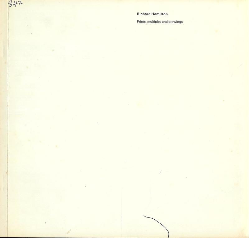 Richard Hamilton : prints, multiples and drawings cover