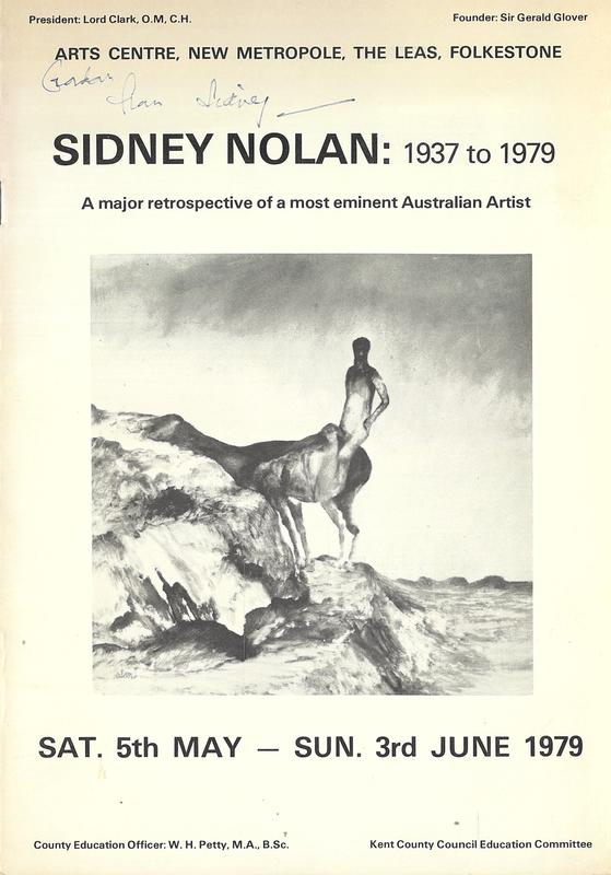 Sidney Nolan : 1937 to 1979 cover