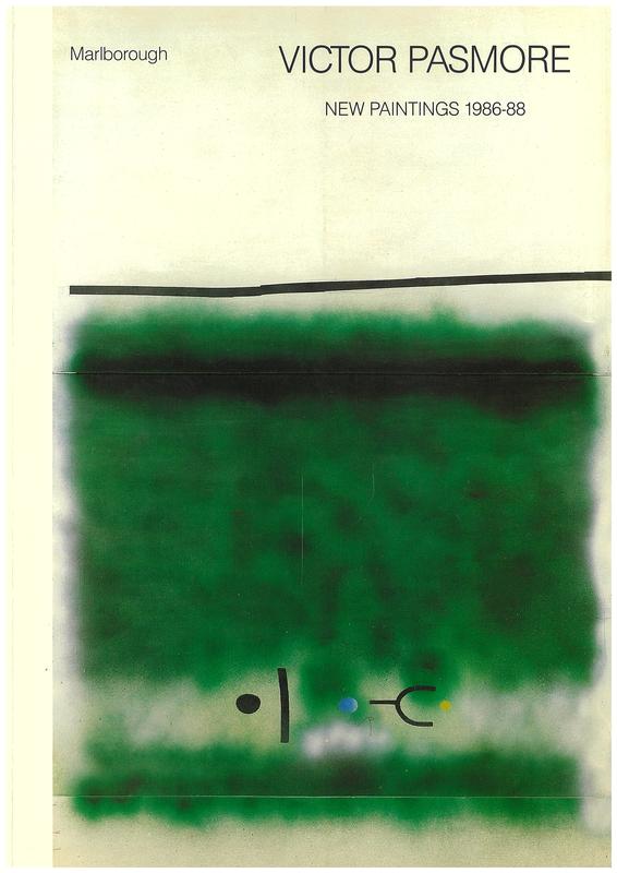 Victor Pasmore : new paintings 1986-88 cover