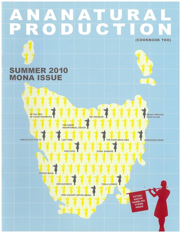 Ananatural production : (cookbook too) : Summer 2010 Mona issue / [Ana Prvacki] cover