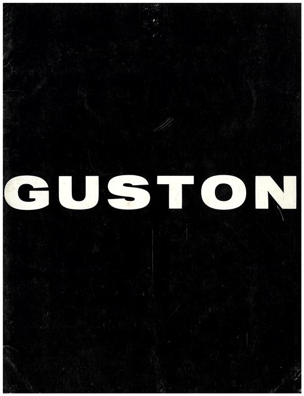 Sidney Janis presents an exhibition of recent paintings by Guston / [Philip Guston] cover