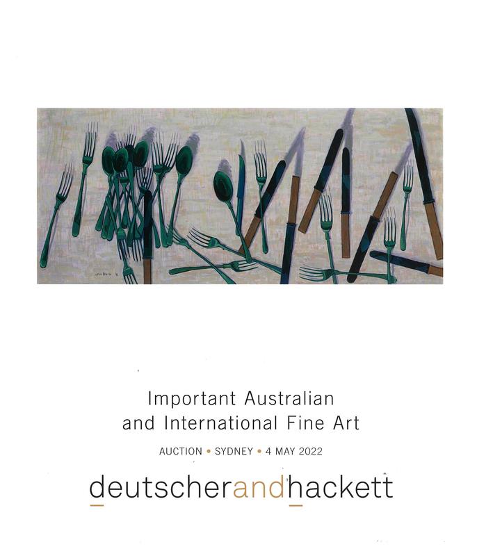Important Australian and international fine art : lots 1-82 : Sydney, 4 May 2022 / Deutscher and Hackett cover