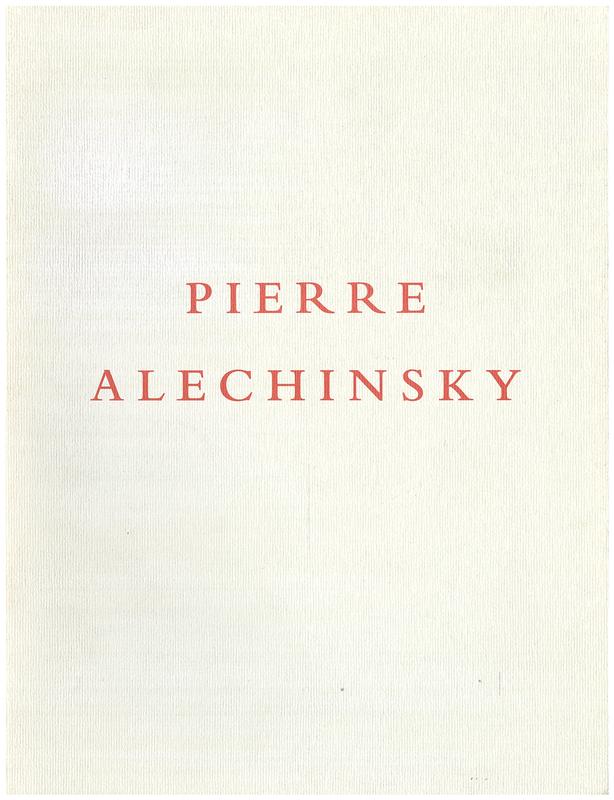 Pierre Alechinsky : trees and water and other works / essay by Pierre Alechinsky cover