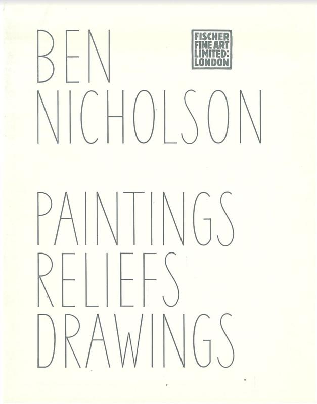 Ben Nicholson : paintings, reliefs, drawings cover