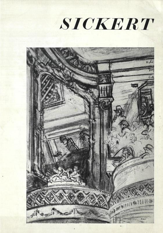 Sickert 1860-1942 : an exhibition of paintings and drawings cover