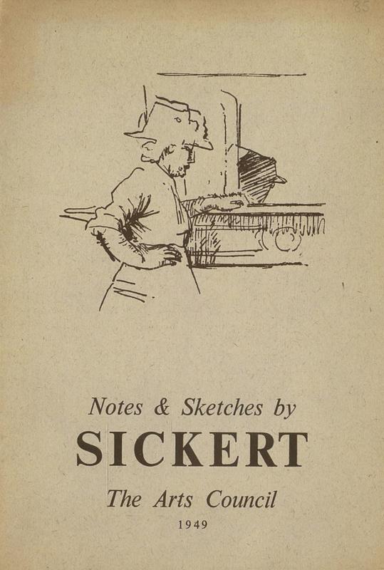 Notes and sketches by Sickert from the Walker Art Gallery, Liverpool cover