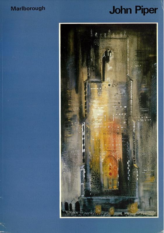John Piper : European topography 1967-69, oil paintings and gouaches cover