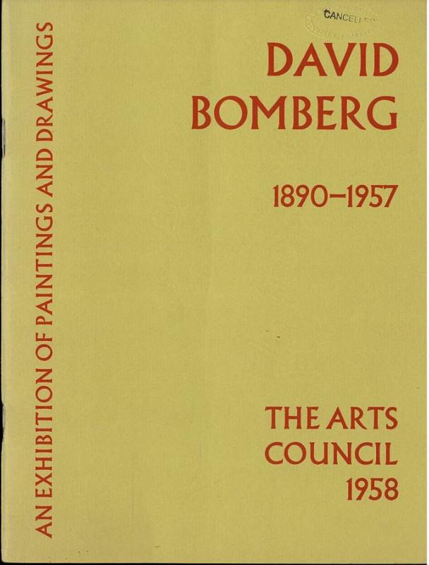 David Bomberg, 1890-1957 : an exhibition of paintings and drawings cover