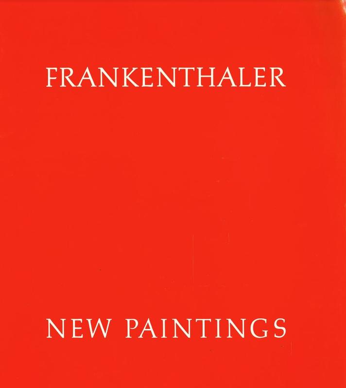 Helen Frankenthaler : new paintings cover