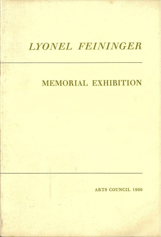 Lyonel Feininger : memorial exhibition cover