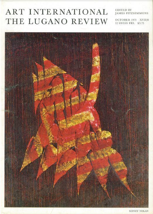 Art International incorporating the Lugano Review : vol. XVII/8 cover
