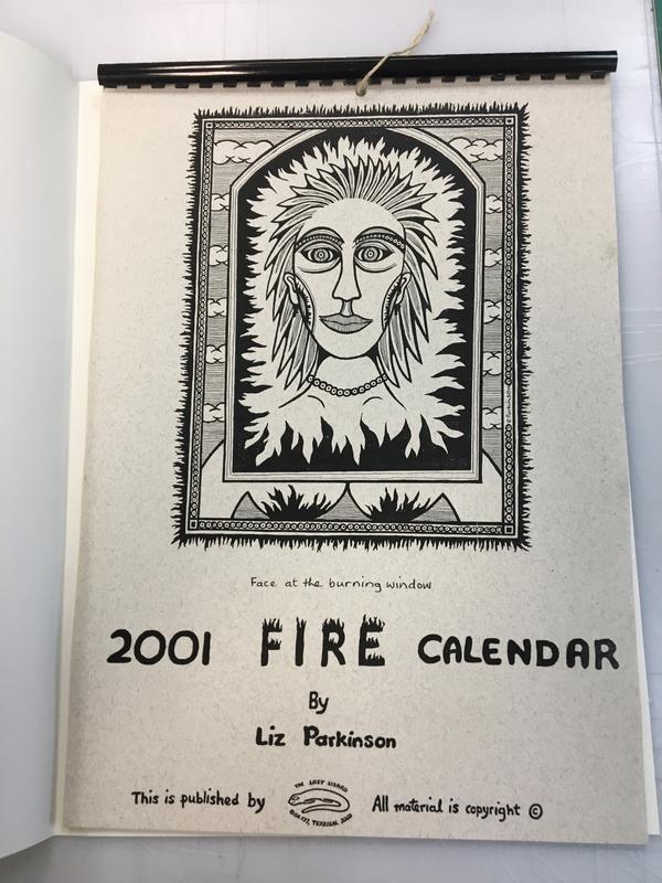2001 fire calendar / by Liz Parkinson cover