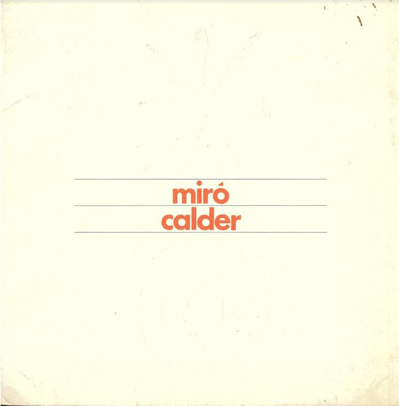 Miró Calder cover