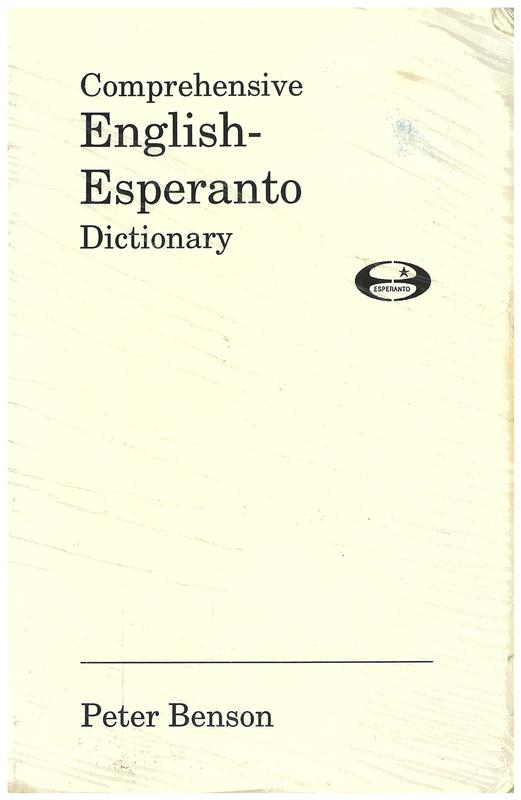 Comprehensive English-Esperanto dictionary / by Peter J. Benson cover