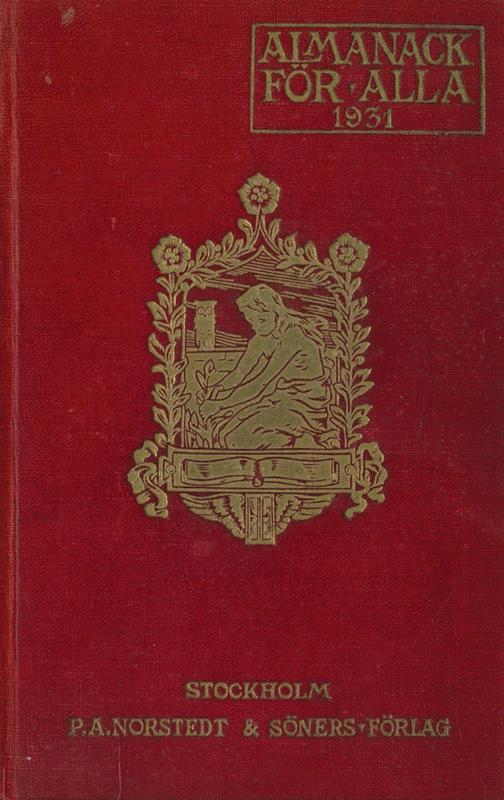 Almanack for alla : 1931 = Almanac for everyone : 1931 cover