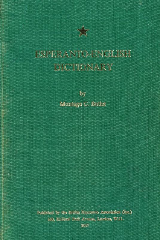 Esperanto-English dictionary / by Montagu C. Butler cover