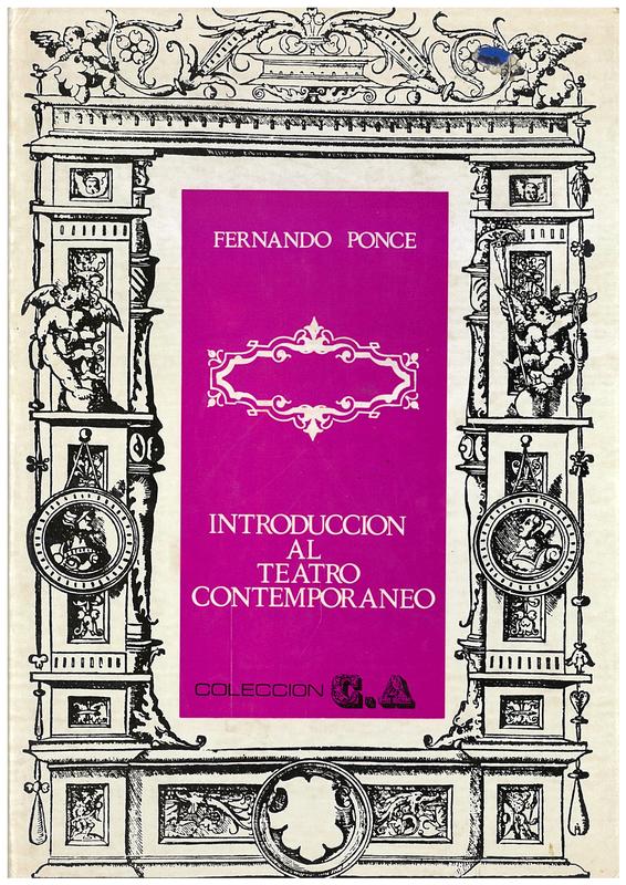 Introduccion al teatro contemporaneo / Fernando Ponce cover