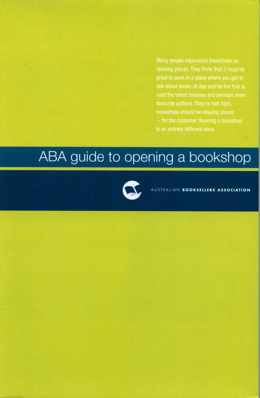 ABA guide to opening a bookshop / Australian Booksellers Association cover