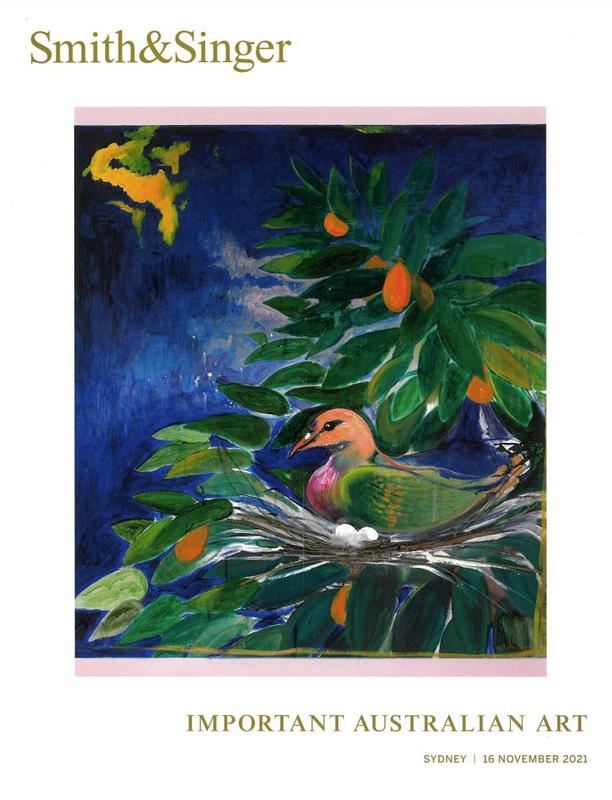 Important Australian art : auction in Sydney, 16 November 2021 cover