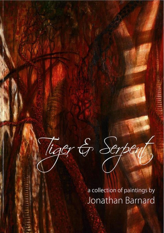 Tiger and serpent : a collection of paintings / by Jonathan Barnard ; [preface by Michael Denholm] cover