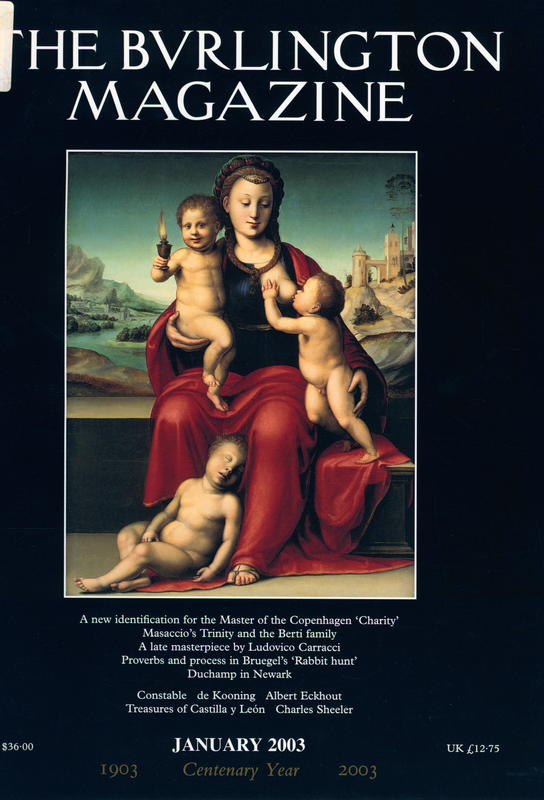 The Burlington magazine cover