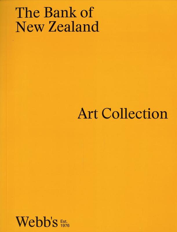 The Bank of New Zealand art collection / Webb's cover
