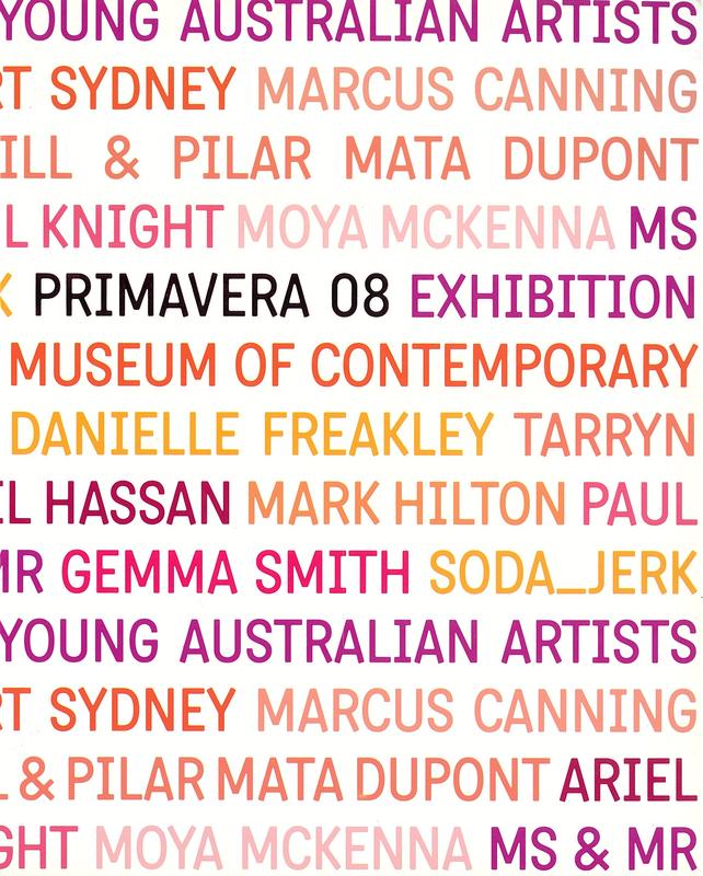 Primavera 08 : exhibition by young Australian artists / [curated by Hannah Mathews] cover