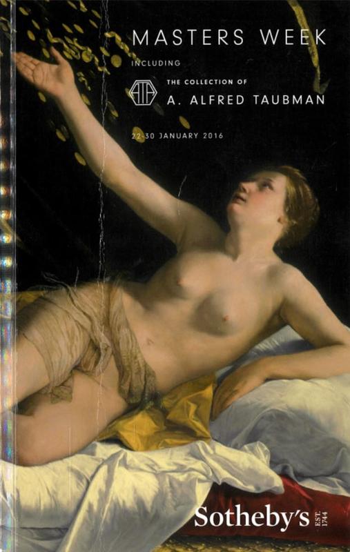 Masters week : including the collection of A. Alfred Taubman : [New York, 22-30 January 2016] / Sotheby's cover