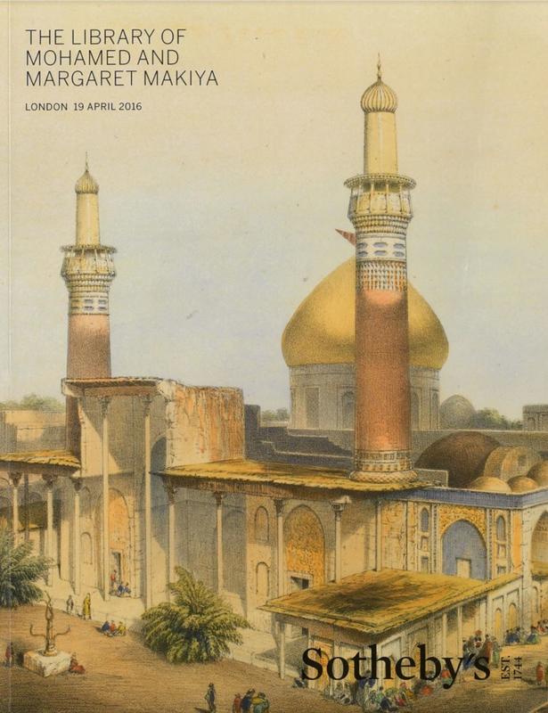 The library of Mohamed and Margaret Makiya : auction in London, 19 April 2016 / Sotheby's cover