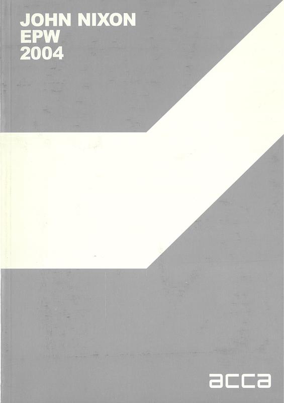 John Nixon : EPW 2004 cover