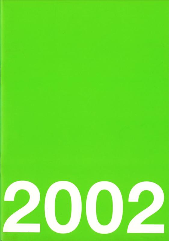 2002 : Sarah Cottier Gallery cover
