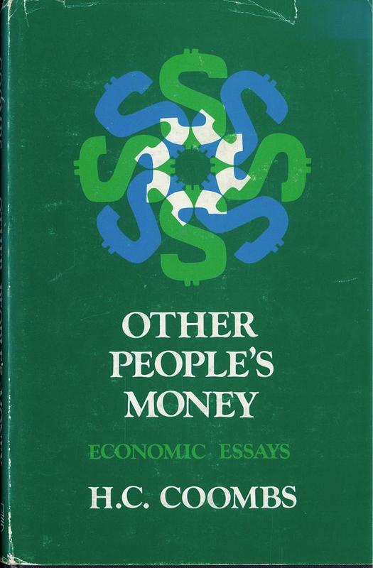 Other people's money / H. C. Coombs cover