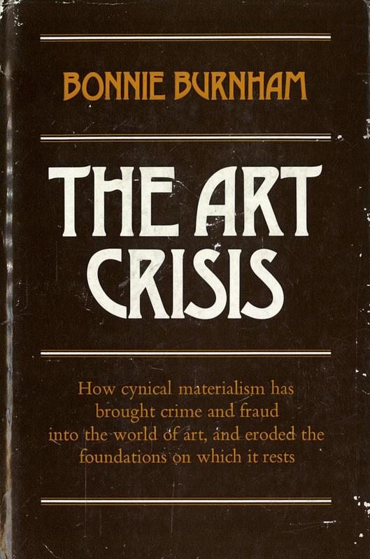 The art crisis / Bonnie Burnham cover