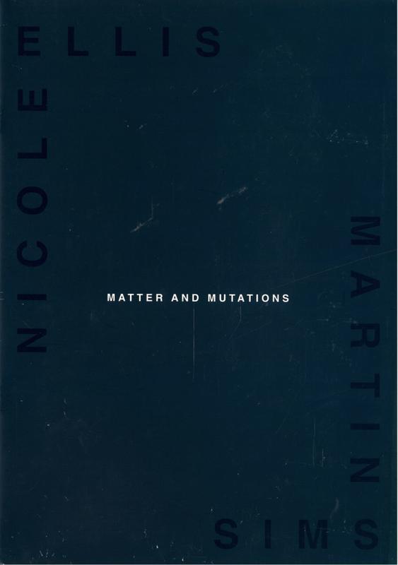 Matter and mutations : Nicole Ellis, Martin Sims cover