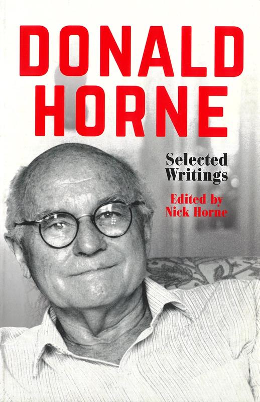 Donald Horne : selected writings / edited by Nick Horne cover