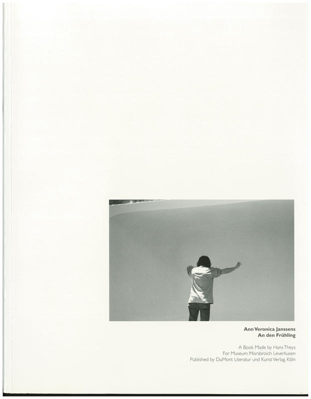 Ann Veronica Janssens : an den fruhling / by Hans Theys cover
