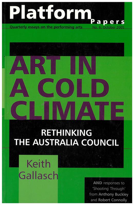 Platform papers no. 6 : art in a cold climate cover