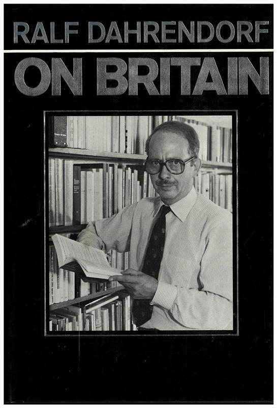 On Britain / Ralf Dahrendorf cover