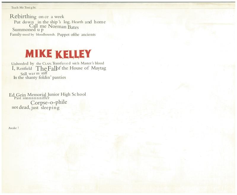 Mike Kelley 1985-1996 : an exhibition organized and produced by Museu d'Art Contemporani de Barcelona cover